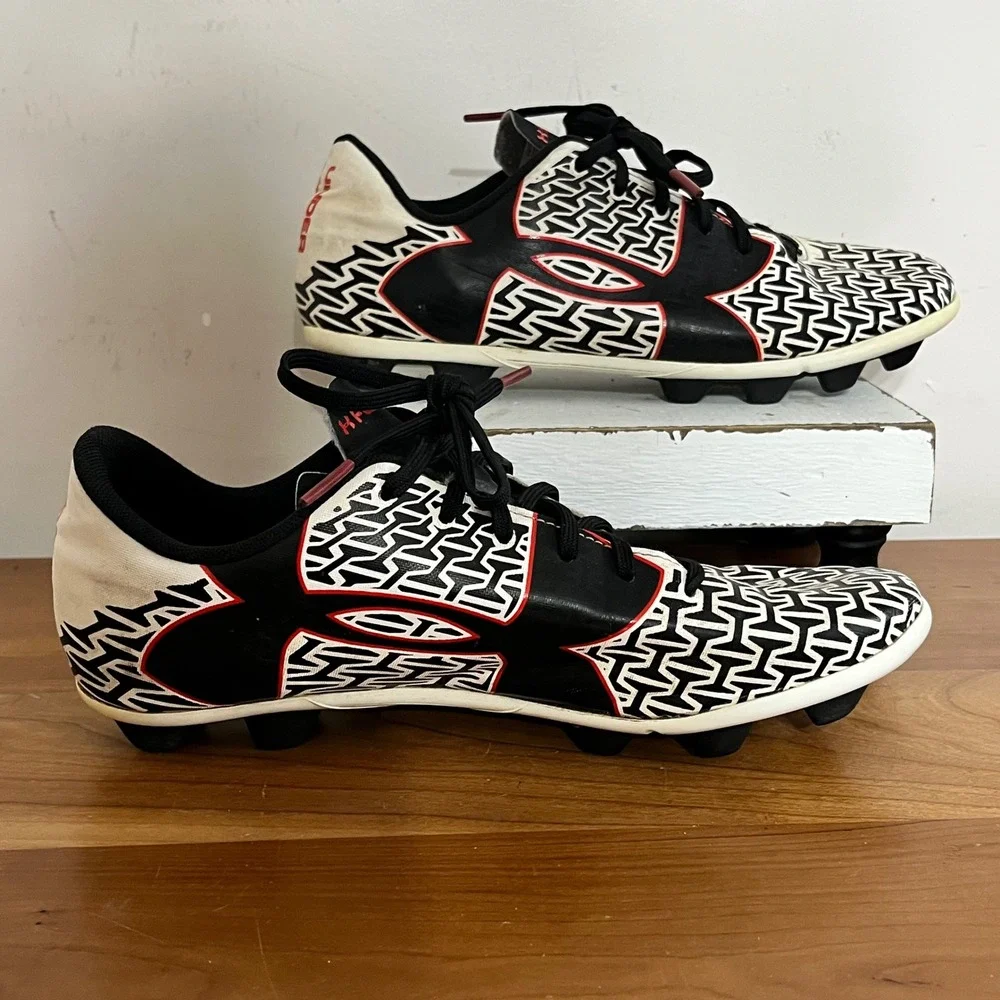 Under Armour Force Soccer Cleats Kids‎ 5Y Black White Red 1264206-103
